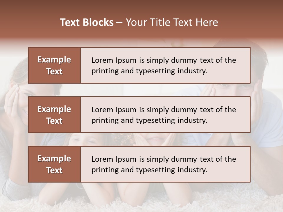 Caucasian Resting Lay PowerPoint Template