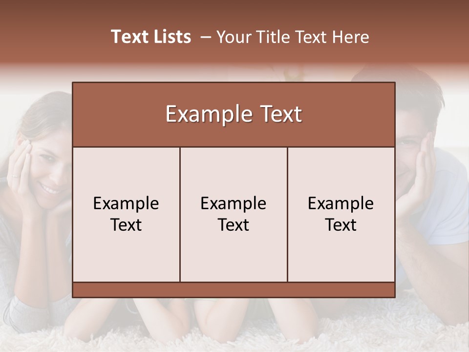 Caucasian Resting Lay PowerPoint Template