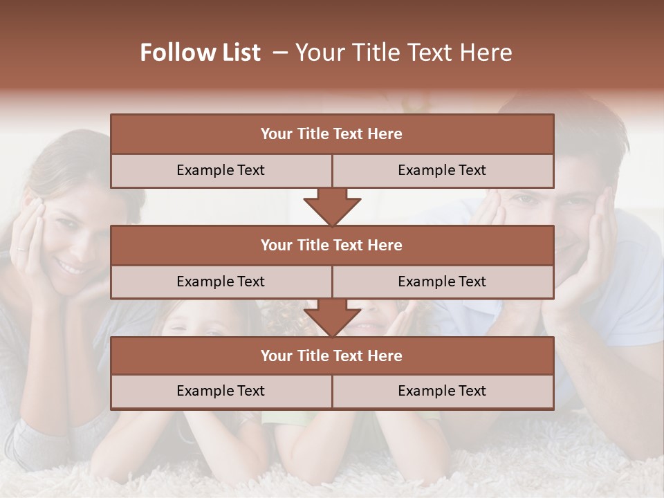 Caucasian Resting Lay PowerPoint Template