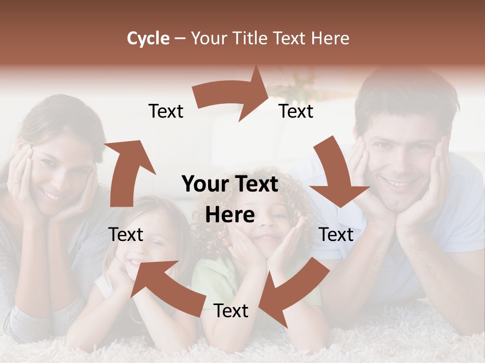 Caucasian Resting Lay PowerPoint Template