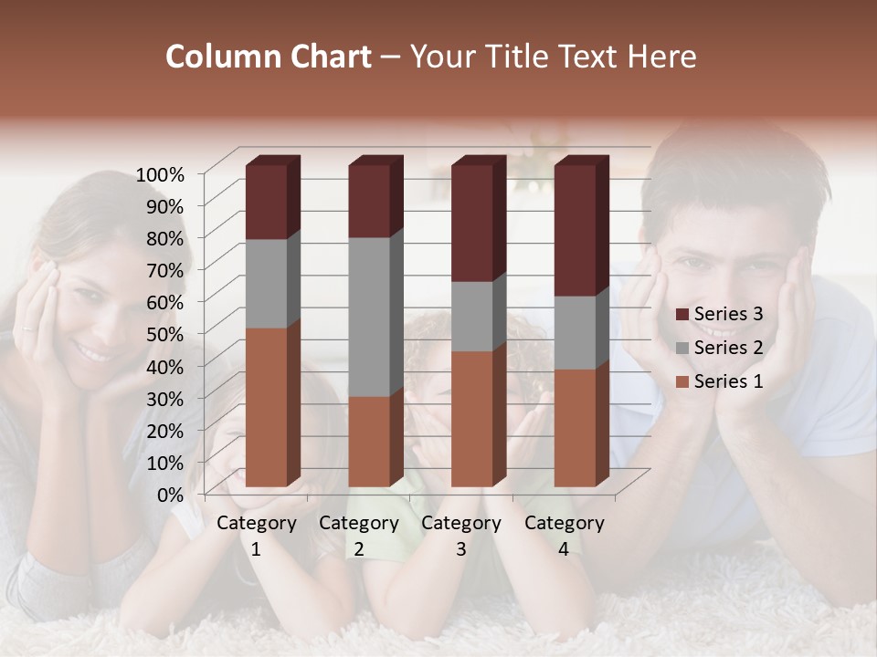 Caucasian Resting Lay PowerPoint Template