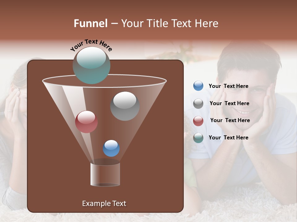 Caucasian Resting Lay PowerPoint Template