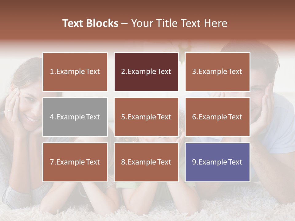 Caucasian Resting Lay PowerPoint Template