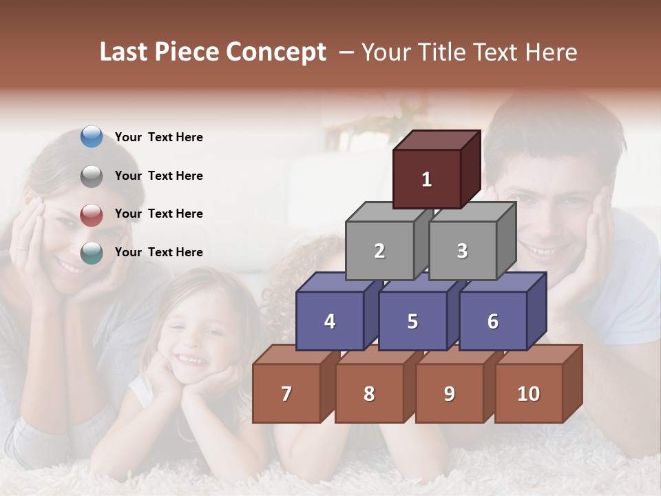 Caucasian Resting Lay PowerPoint Template