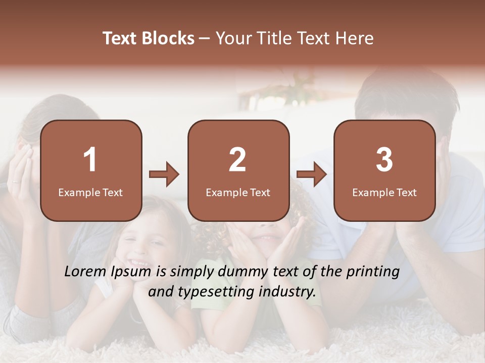 Caucasian Resting Lay PowerPoint Template