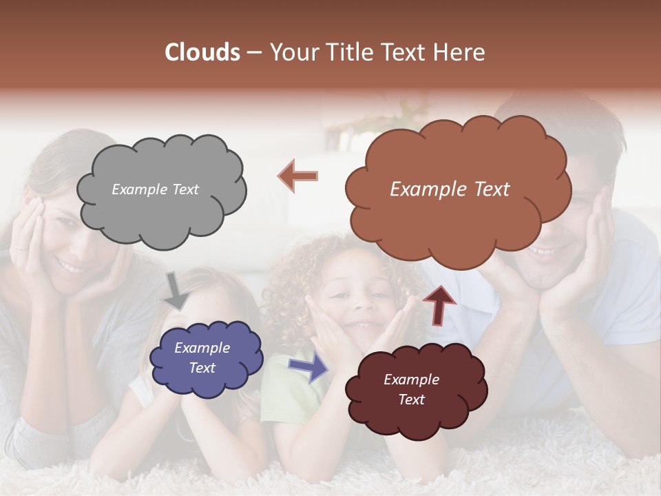 Caucasian Resting Lay PowerPoint Template