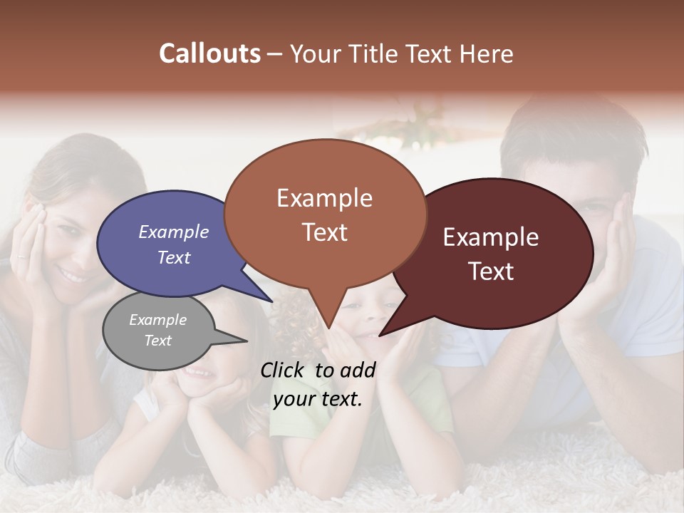 Caucasian Resting Lay PowerPoint Template