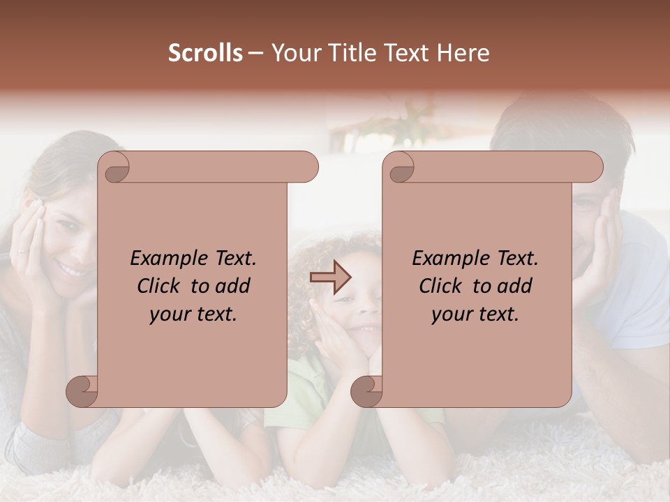 Caucasian Resting Lay PowerPoint Template