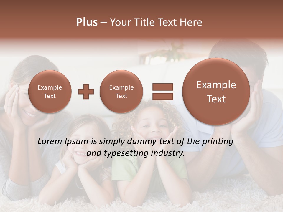 Caucasian Resting Lay PowerPoint Template