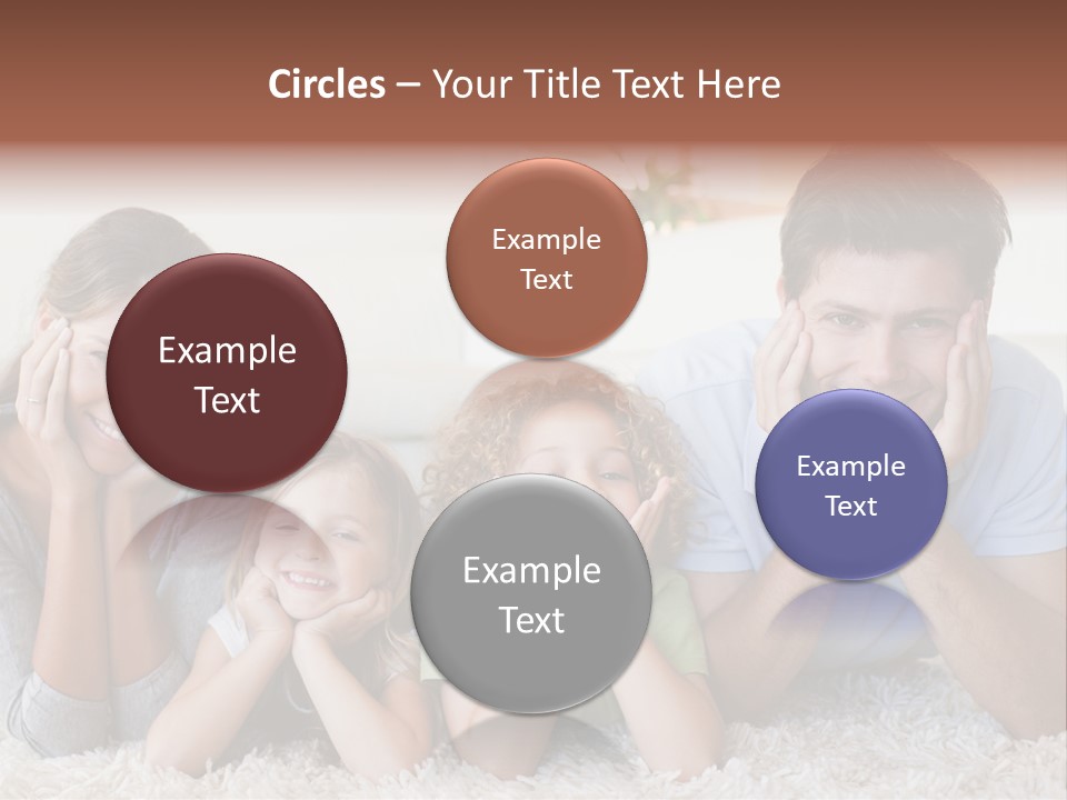 Caucasian Resting Lay PowerPoint Template