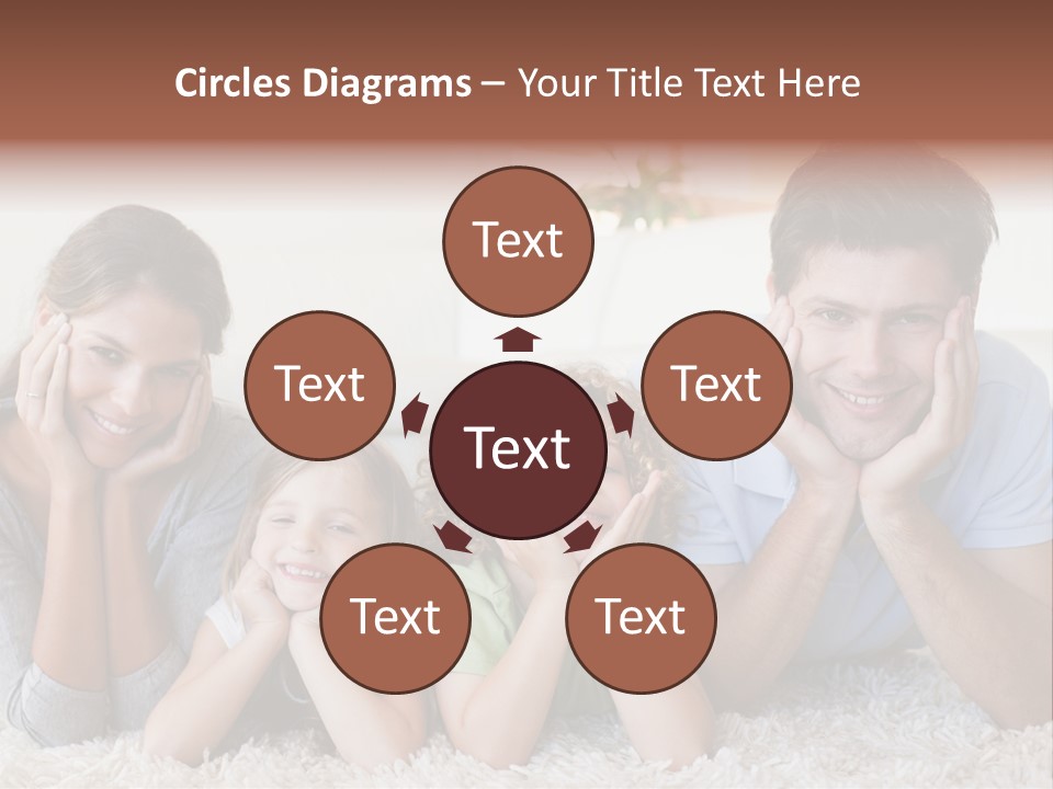 Caucasian Resting Lay PowerPoint Template