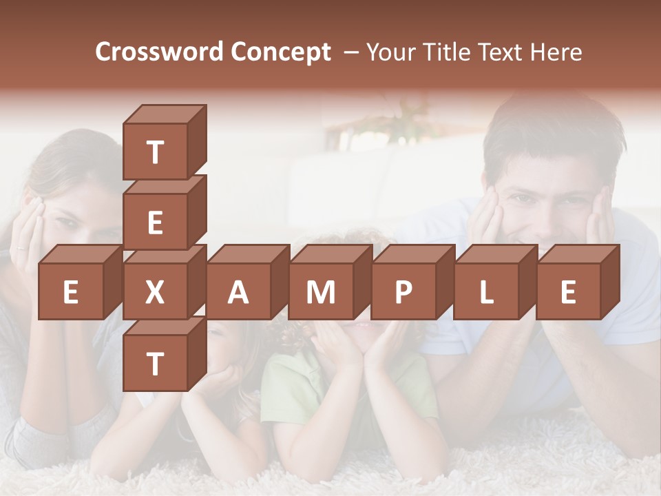 Caucasian Resting Lay PowerPoint Template