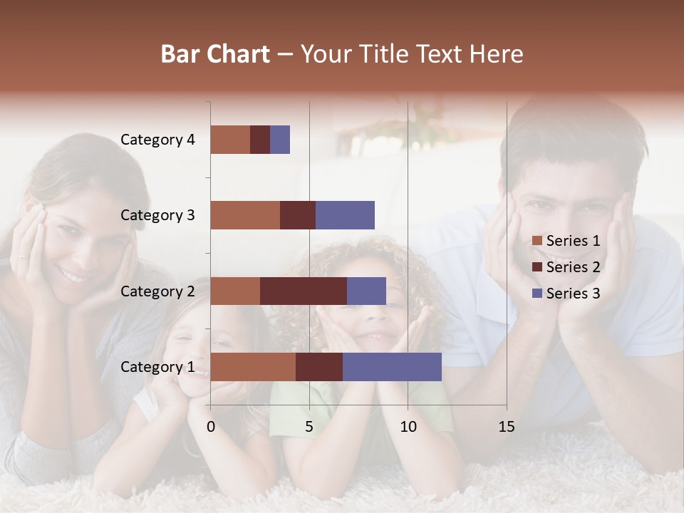 Caucasian Resting Lay PowerPoint Template
