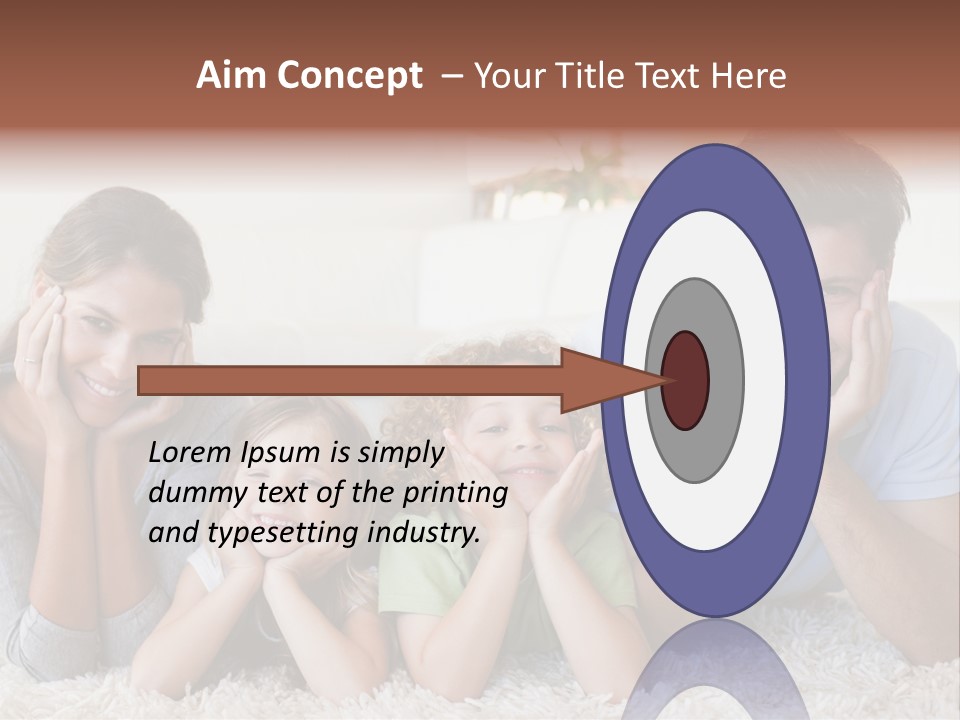 Caucasian Resting Lay PowerPoint Template