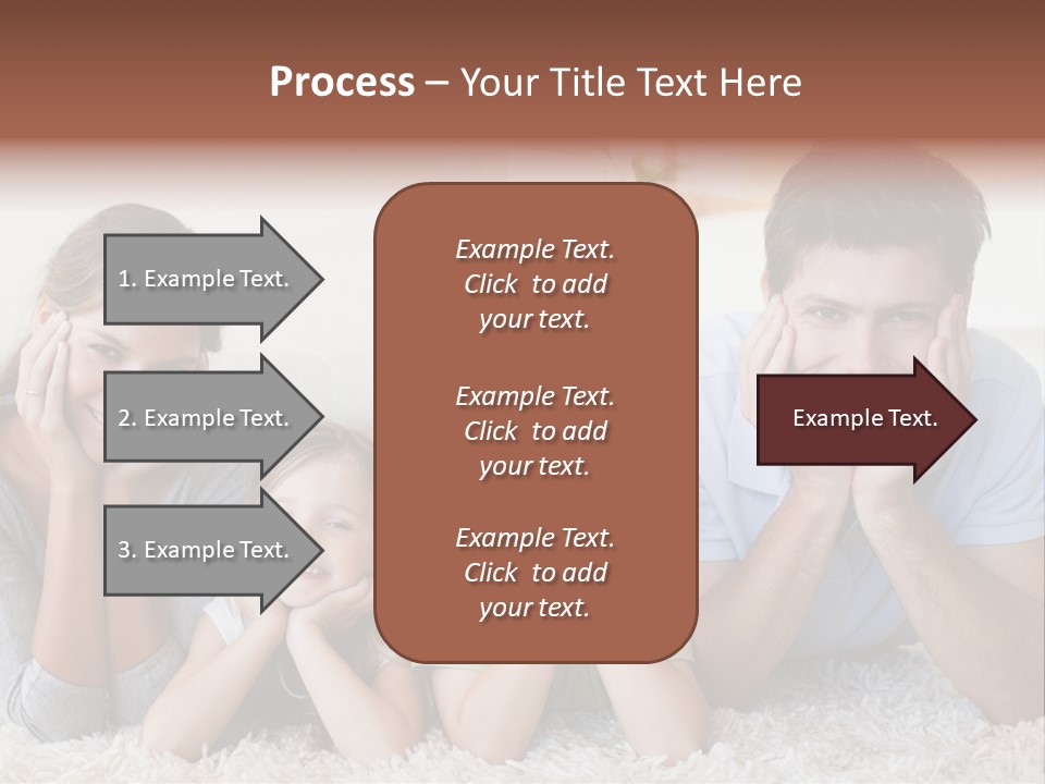 Caucasian Resting Lay PowerPoint Template