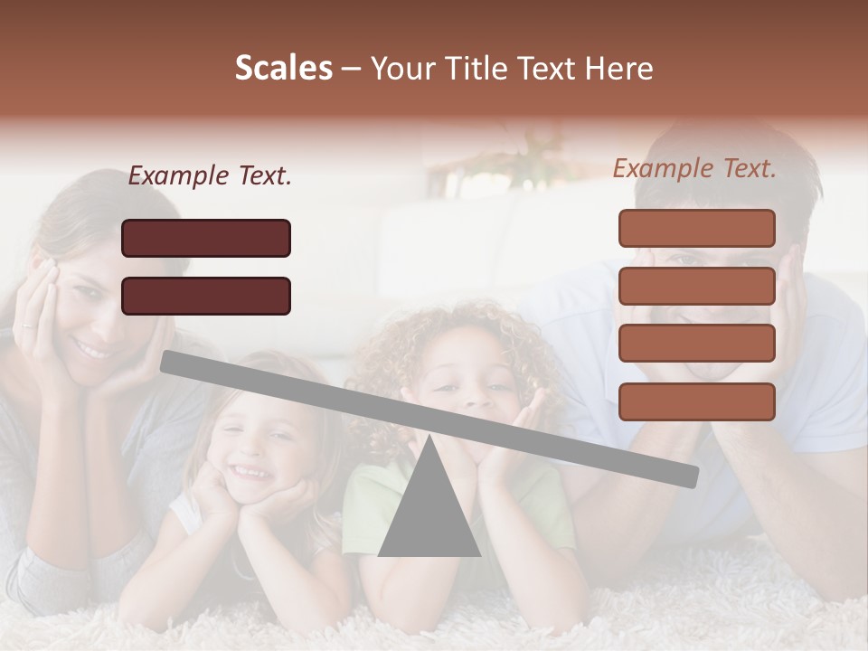 Caucasian Resting Lay PowerPoint Template