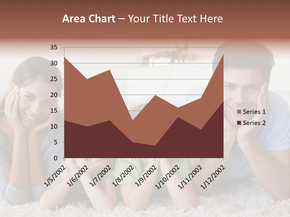Caucasian Resting Lay PowerPoint Template