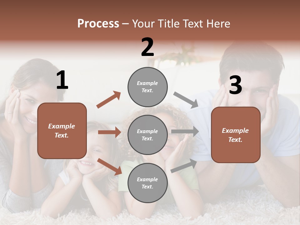 Caucasian Resting Lay PowerPoint Template