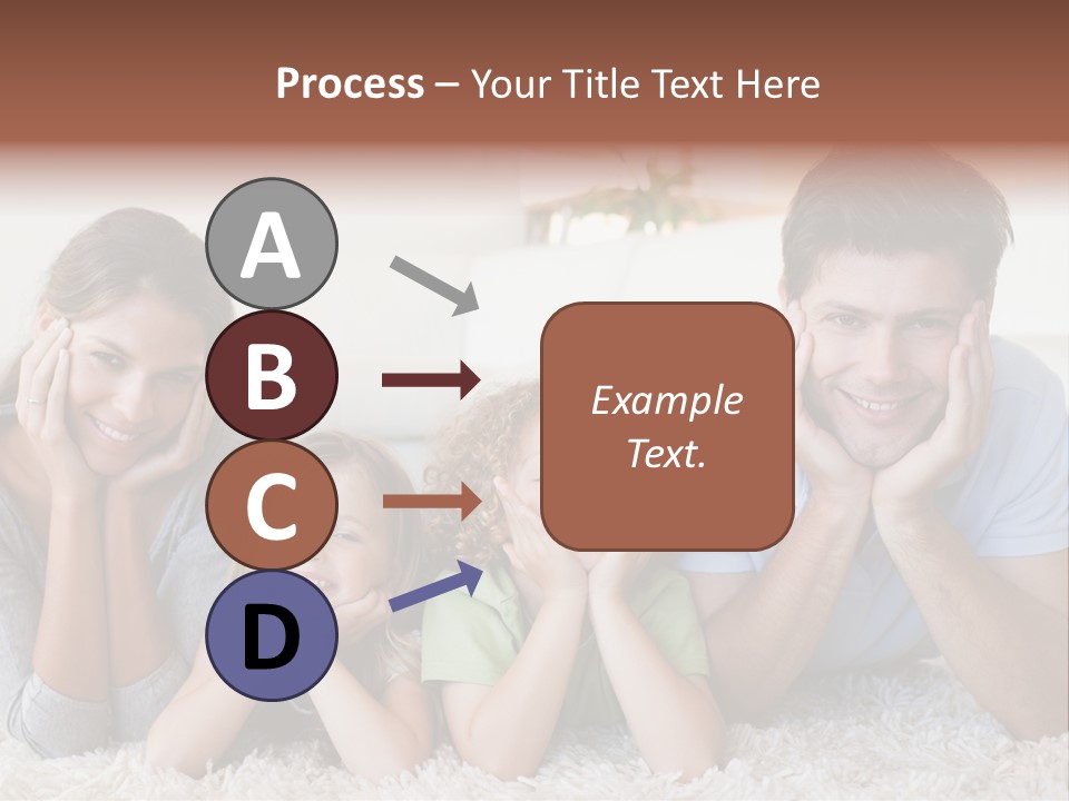 Caucasian Resting Lay PowerPoint Template