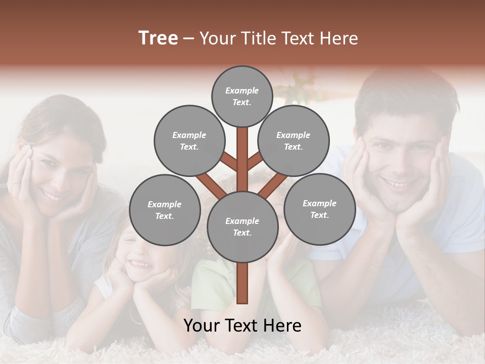 Caucasian Resting Lay PowerPoint Template
