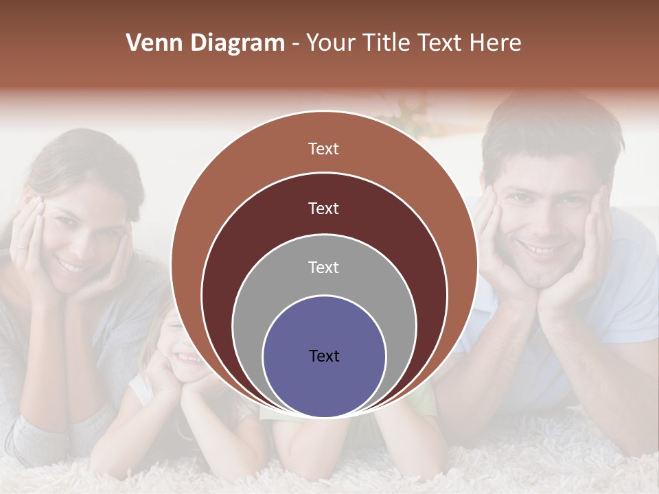 Caucasian Resting Lay PowerPoint Template