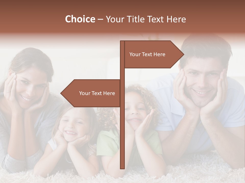 Caucasian Resting Lay PowerPoint Template