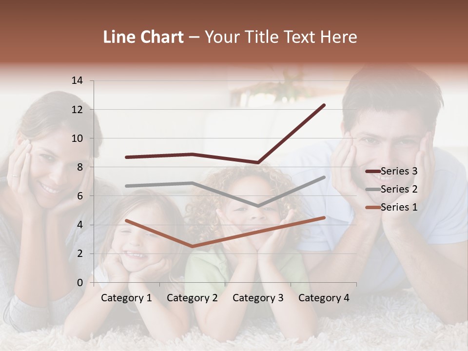 Caucasian Resting Lay PowerPoint Template