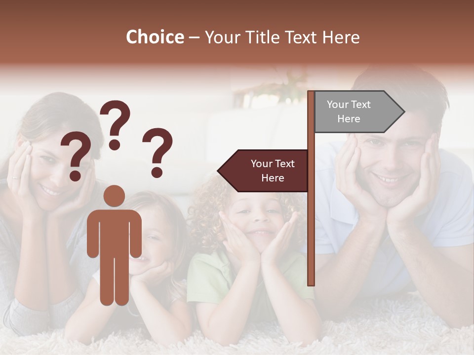 Caucasian Resting Lay PowerPoint Template