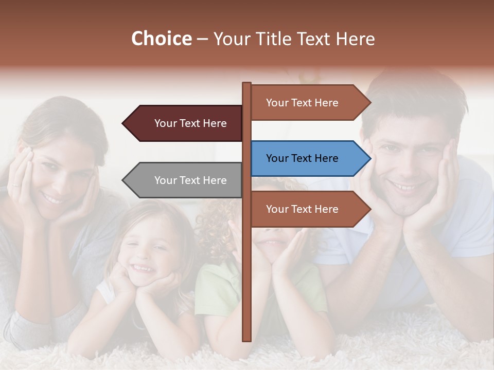 Caucasian Resting Lay PowerPoint Template