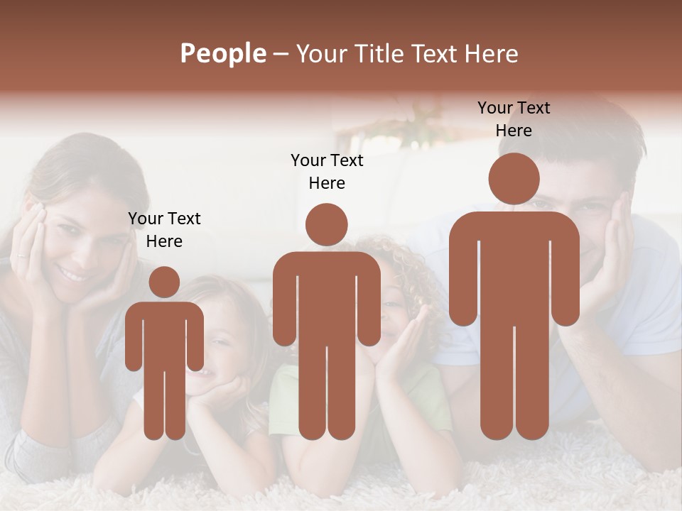 Caucasian Resting Lay PowerPoint Template