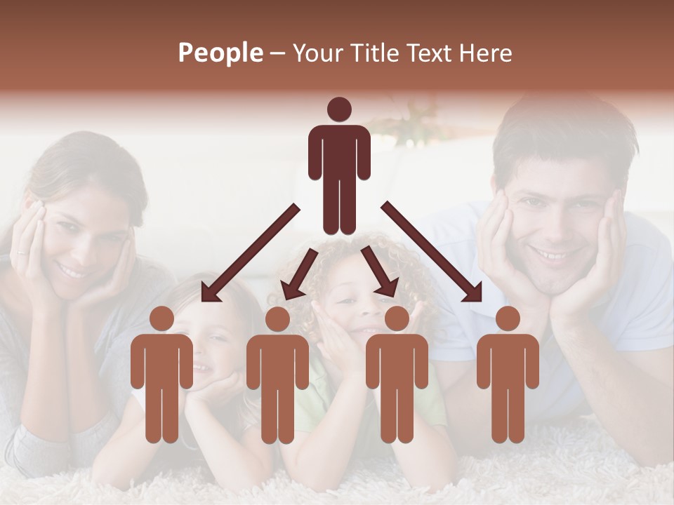 Caucasian Resting Lay PowerPoint Template