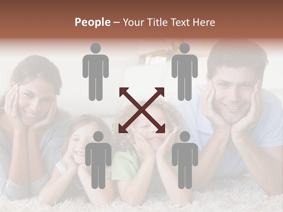 Caucasian Resting Lay PowerPoint Template