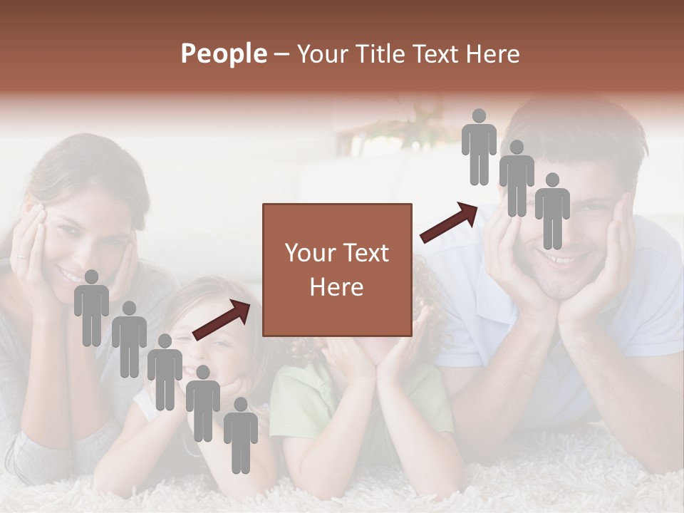 Caucasian Resting Lay PowerPoint Template