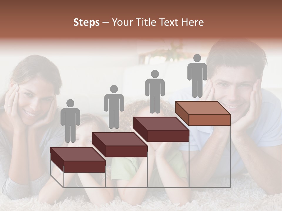 Caucasian Resting Lay PowerPoint Template