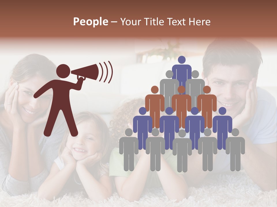 Caucasian Resting Lay PowerPoint Template