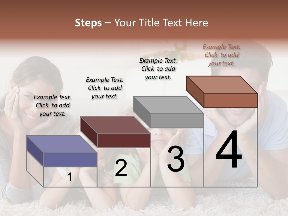 Caucasian Resting Lay PowerPoint Template