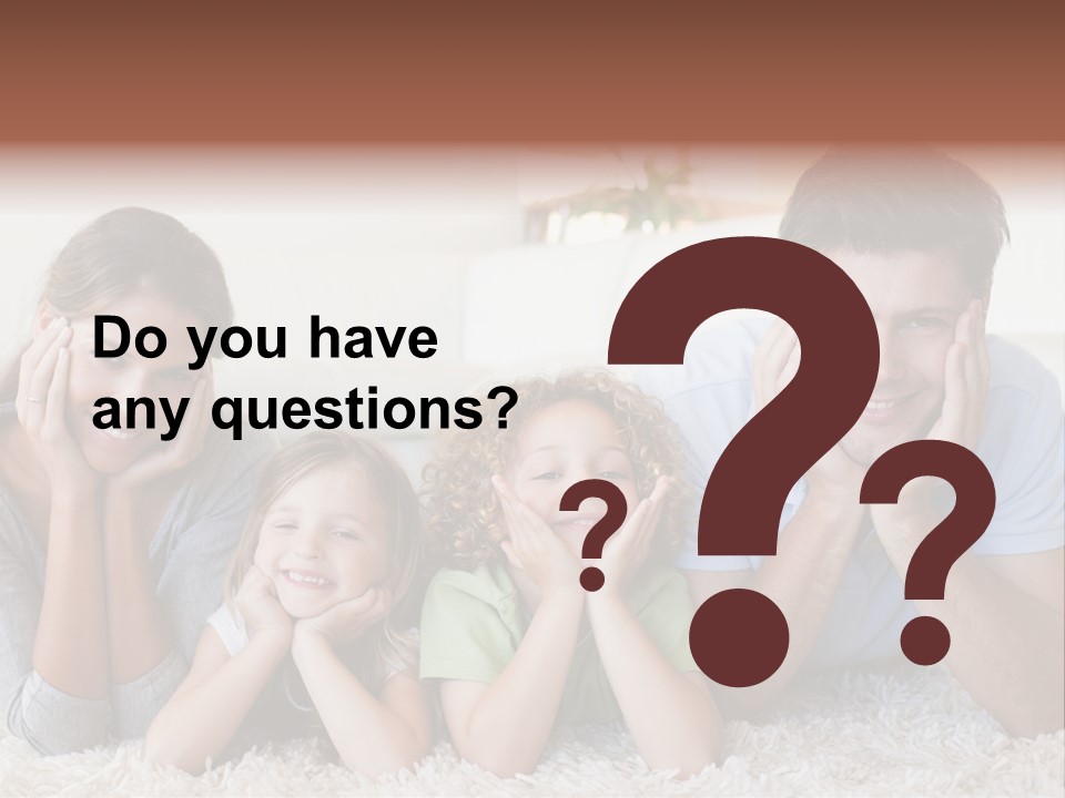 Caucasian Resting Lay PowerPoint Template