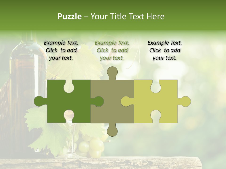 Concept Copy Space Vineyard PowerPoint Template