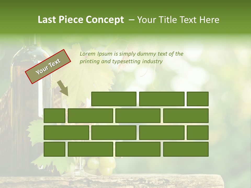 Concept Copy Space Vineyard PowerPoint Template