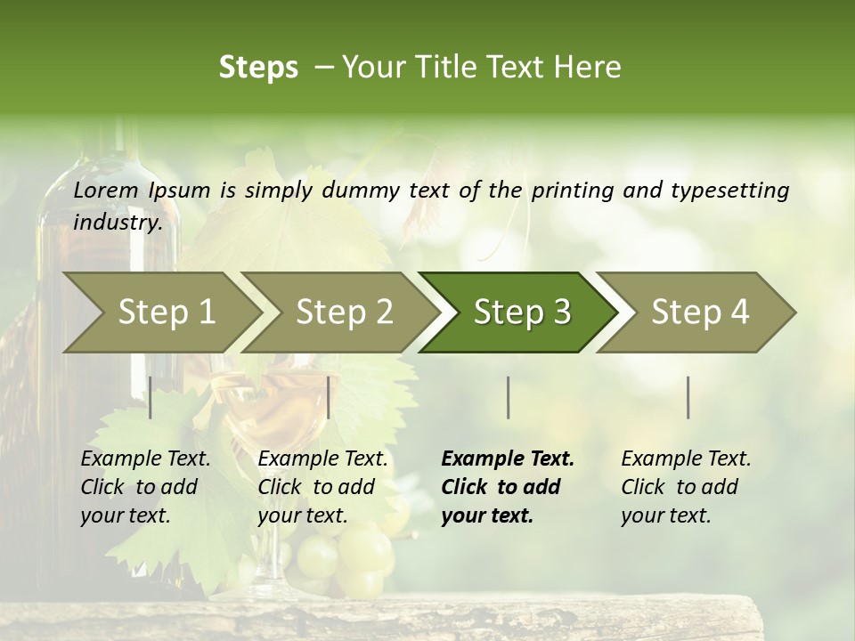 Concept Copy Space Vineyard PowerPoint Template