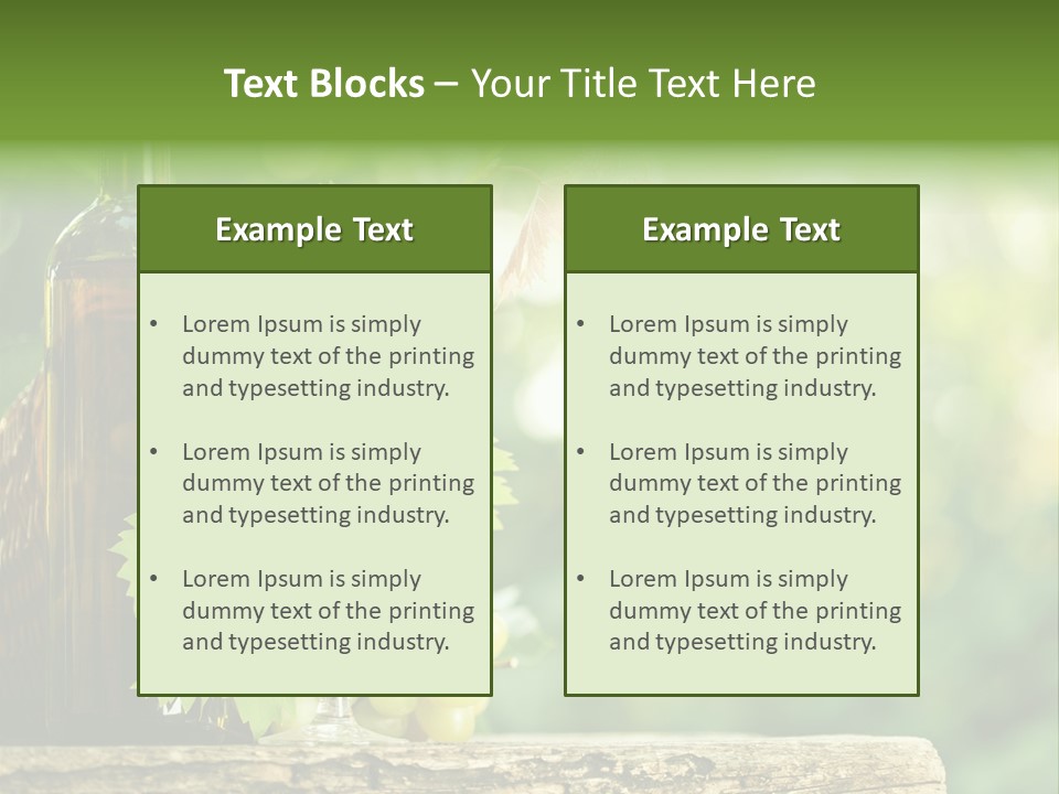Concept Copy Space Vineyard PowerPoint Template