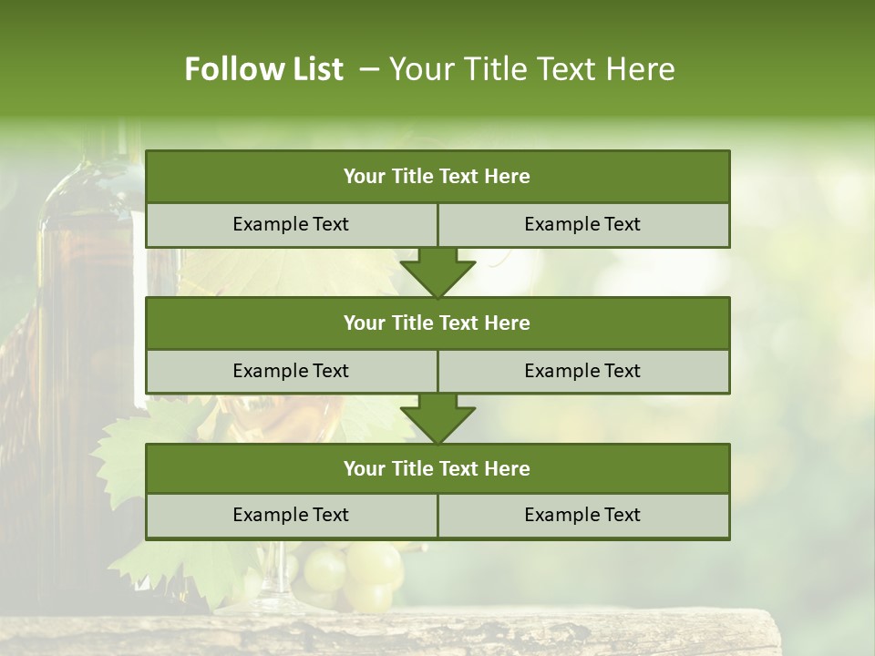 Concept Copy Space Vineyard PowerPoint Template