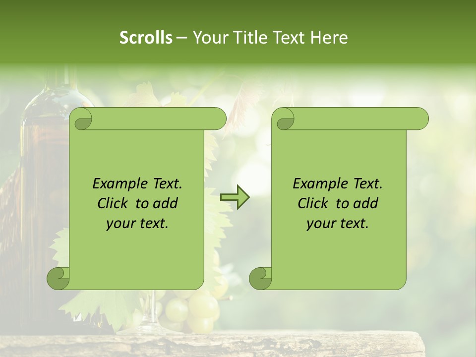 Concept Copy Space Vineyard PowerPoint Template