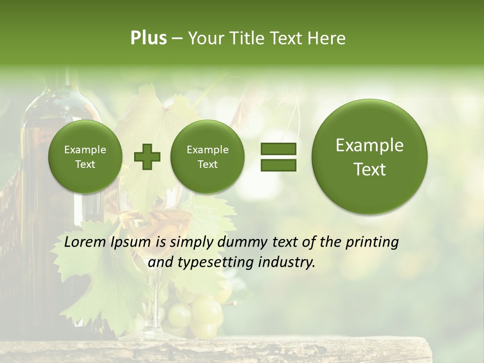Concept Copy Space Vineyard PowerPoint Template