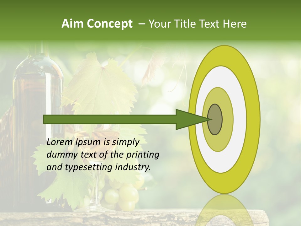 Concept Copy Space Vineyard PowerPoint Template