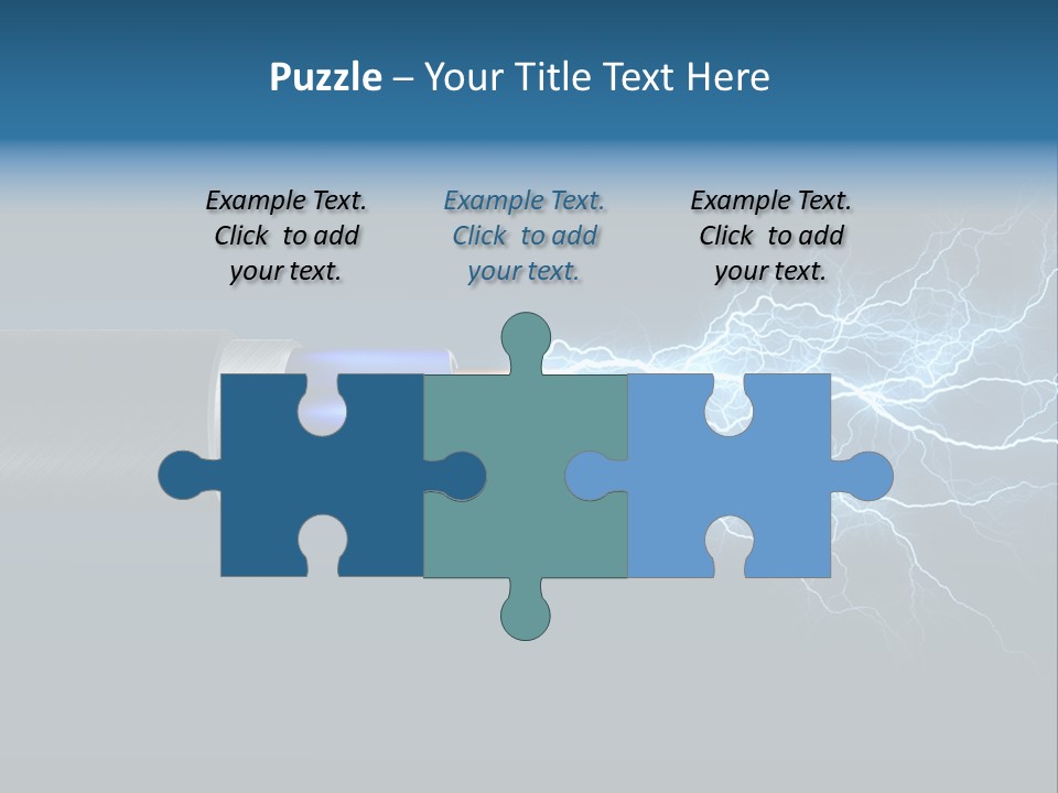 Electrocute Connect Electrician PowerPoint Template