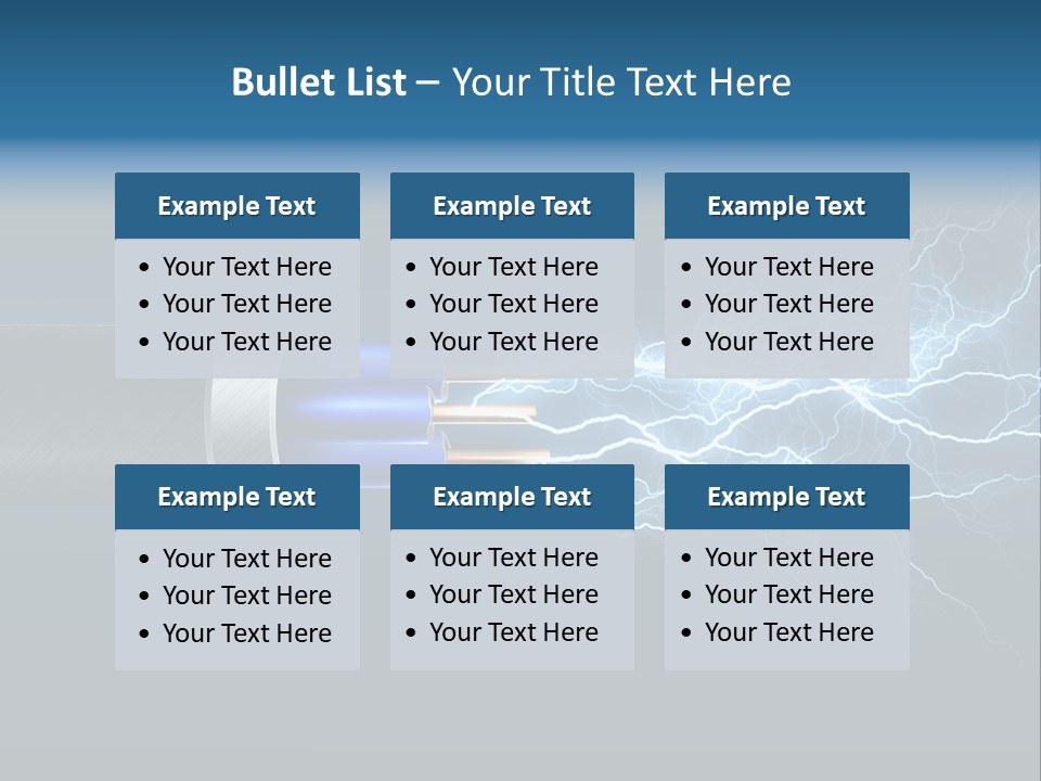 Electrocute Connect Electrician PowerPoint Template