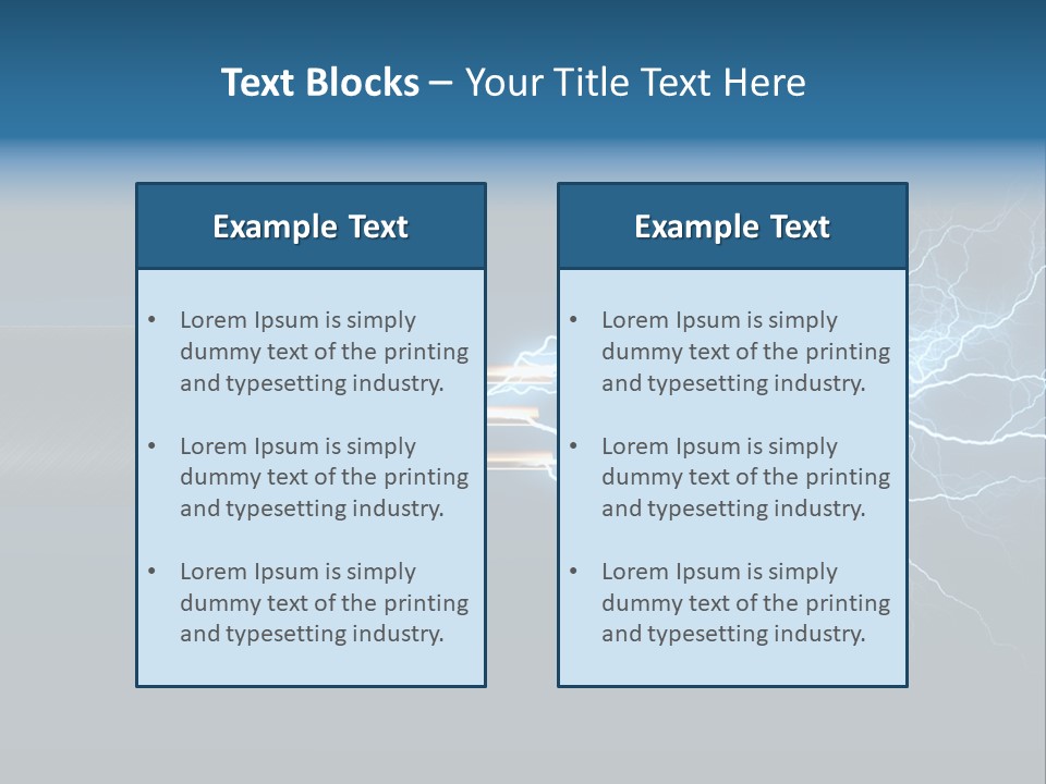 Electrocute Connect Electrician PowerPoint Template