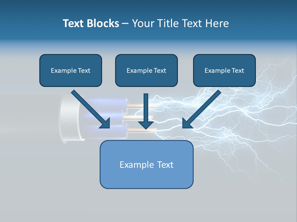 Electrocute Connect Electrician PowerPoint Template