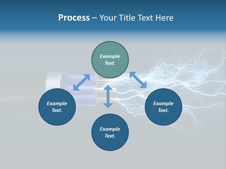 Electrocute Connect Electrician PowerPoint Template